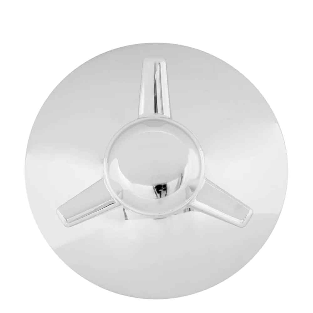 Chrome Right Hand Spinner Front Hubcap 7/16" Lip - Image 2