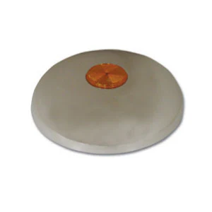 Chrome Round Horn Covers with Reflector - Image 2