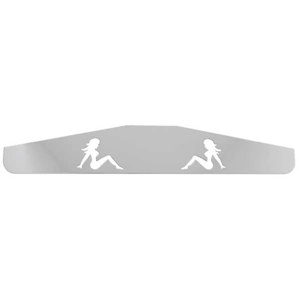 Chrome Sitting Lady Mud Flap Weight 3" x 18" (EA)