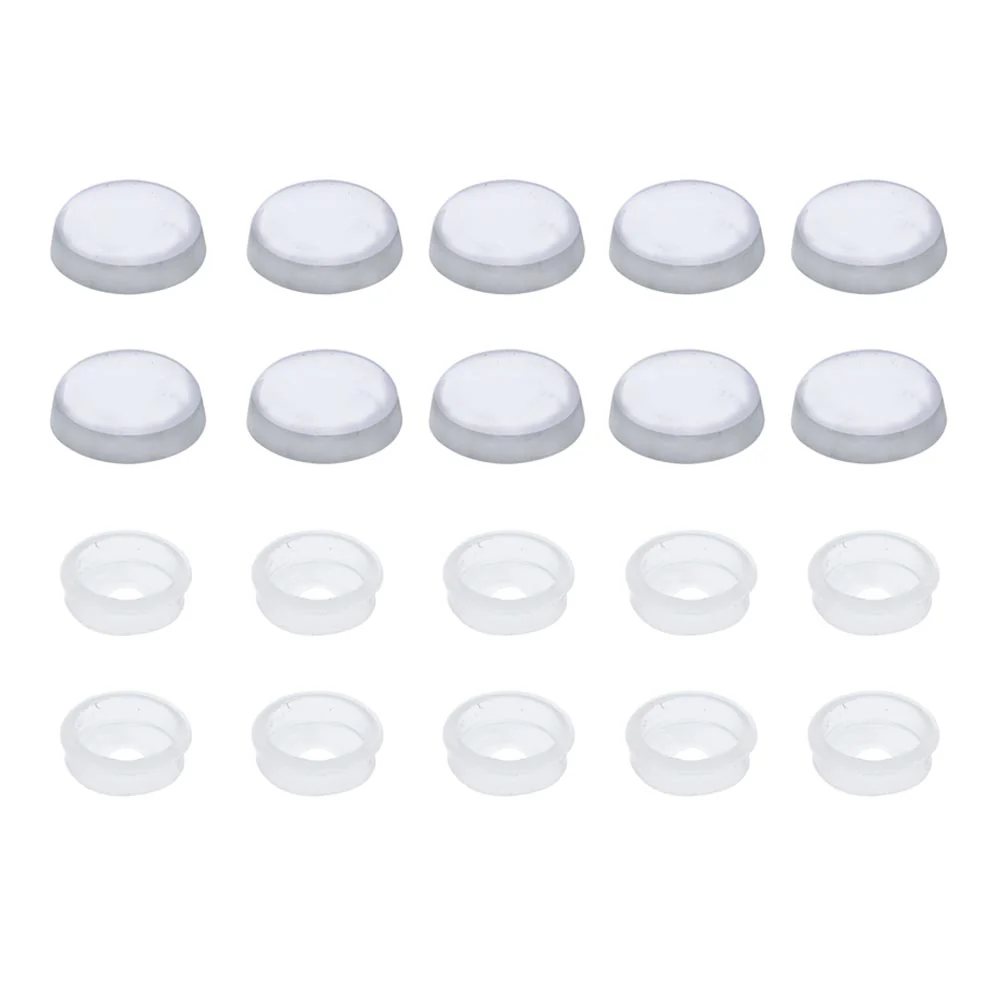 Chrome Snap On Cover for 10/12 Screws 10PK
