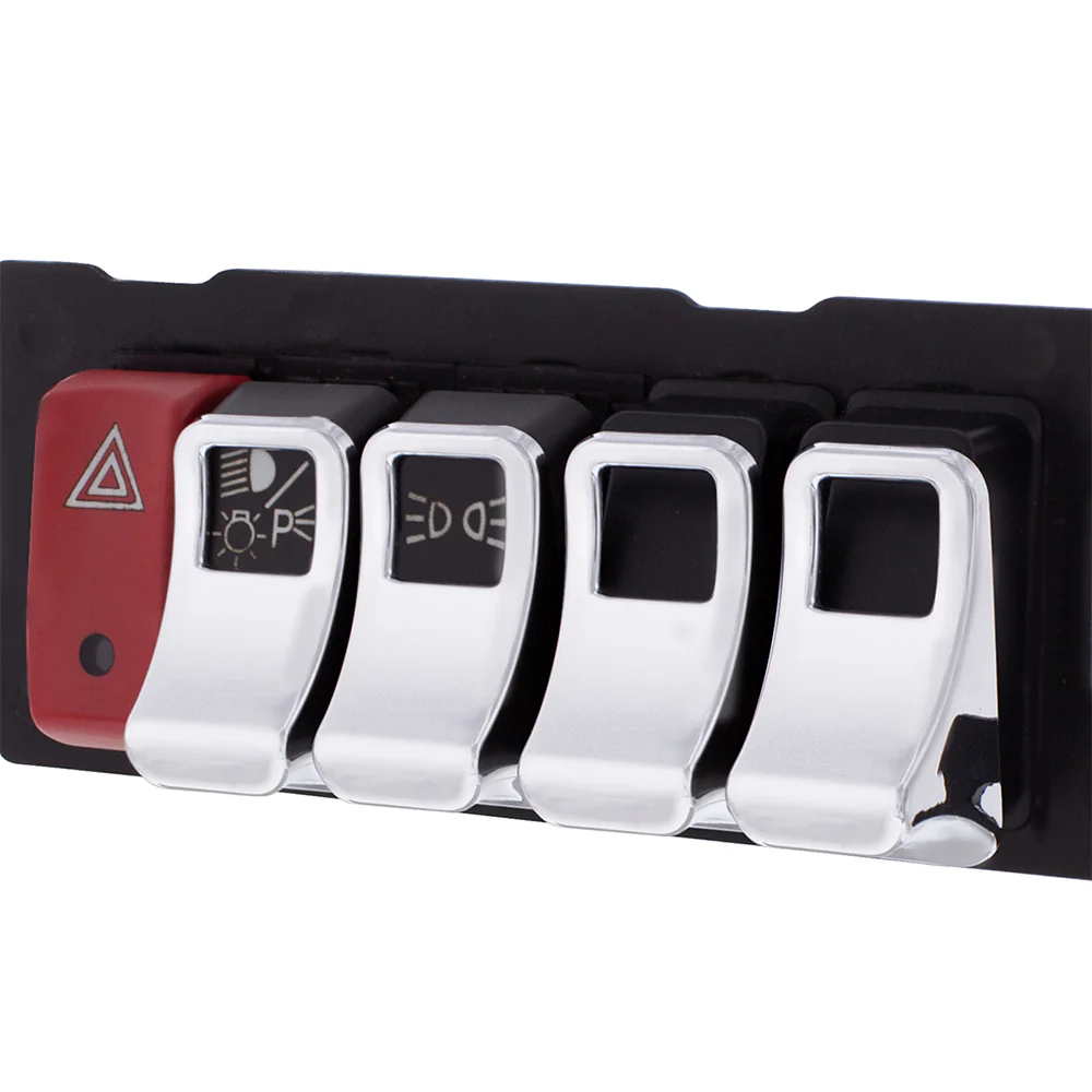 Chrome Switch Cover For Kenworth T680, T880, W990 - Set of 3 - Image 2