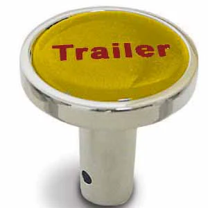Chrome Tractor/Trailer Long Air Valve Knob - Pin On - Image 10