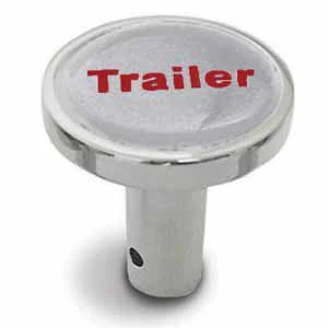 Chrome Tractor/Trailer Long Air Valve Knob - Pin On - Image 13