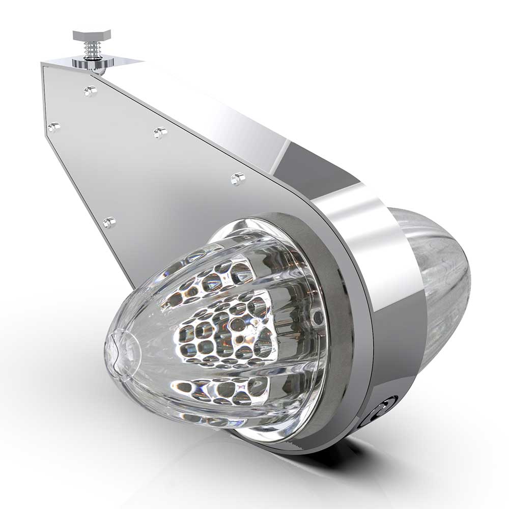 Chrome Watermelon Mirror Light Brackets - Image 2