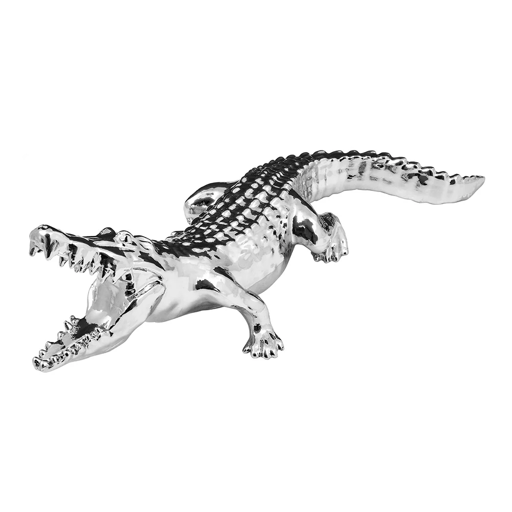 Chrome Wild Alligator Hood Ornament
