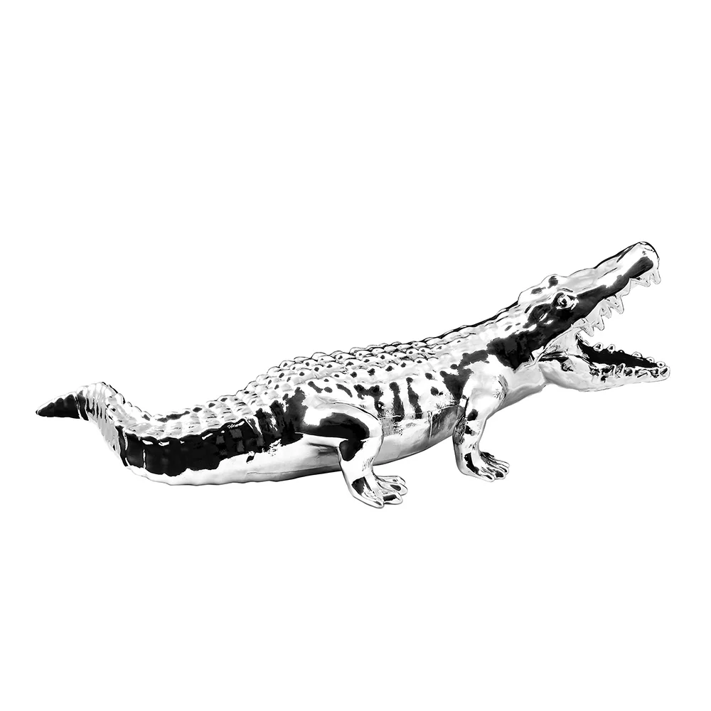 Chrome Wild Alligator Hood Ornament - Image 3