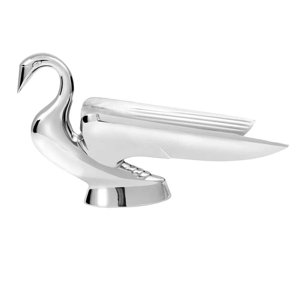 Chrome Wonder Wing Swan Hood Ornament