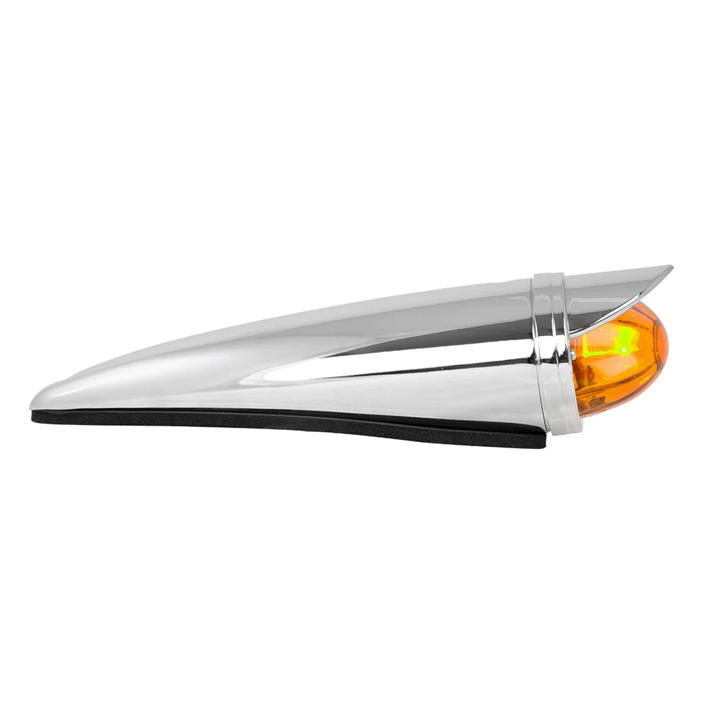 Classic Incandescent Cab Light with Watermelon Glass Lens and Visor - Image 3