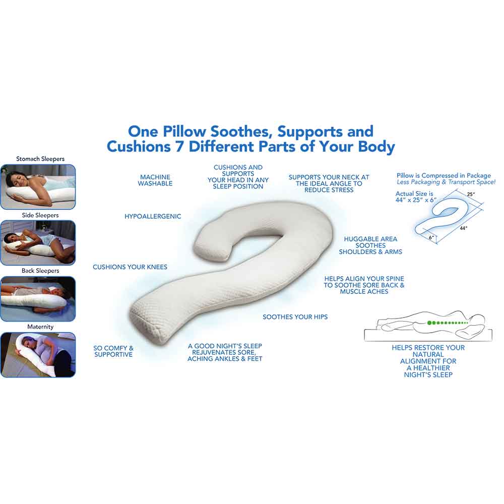 Contour Swan Body Pillow - Image 3