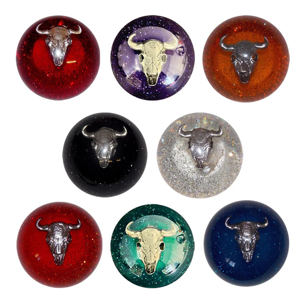 Cow Skull Glitter Brake Knob