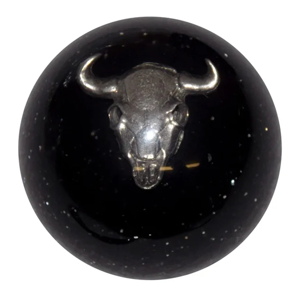 Cow Skull Glitter Brake Knob - Image 2