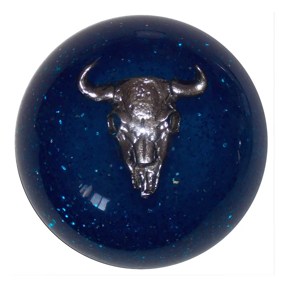Cow Skull Glitter Brake Knob - Image 4