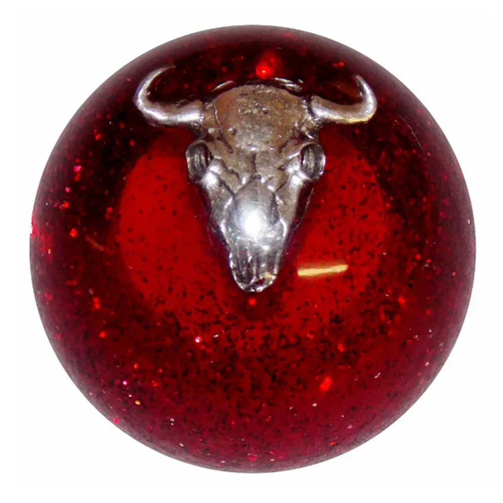 Cow Skull Glitter Brake Knob - Image 5