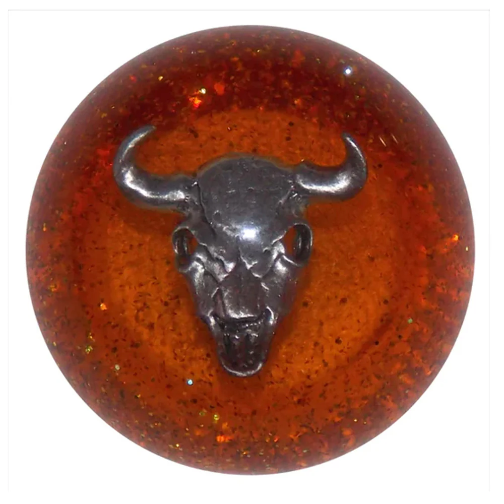 Cow Skull Glitter Brake Knob - Image 6