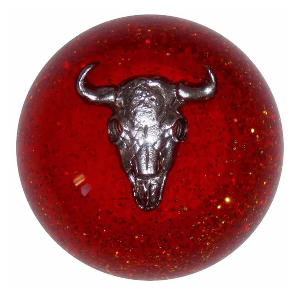 Cow Skull Glitter Brake Knob - Image 7