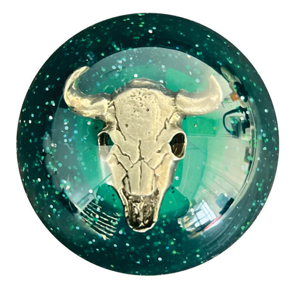 Cow Skull Glitter Brake Knob - Image 8