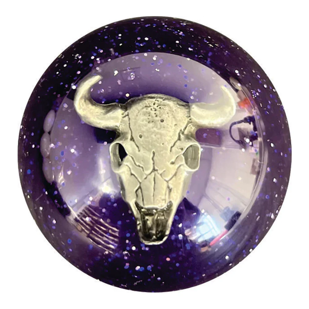 Cow Skull Glitter Brake Knob - Image 9