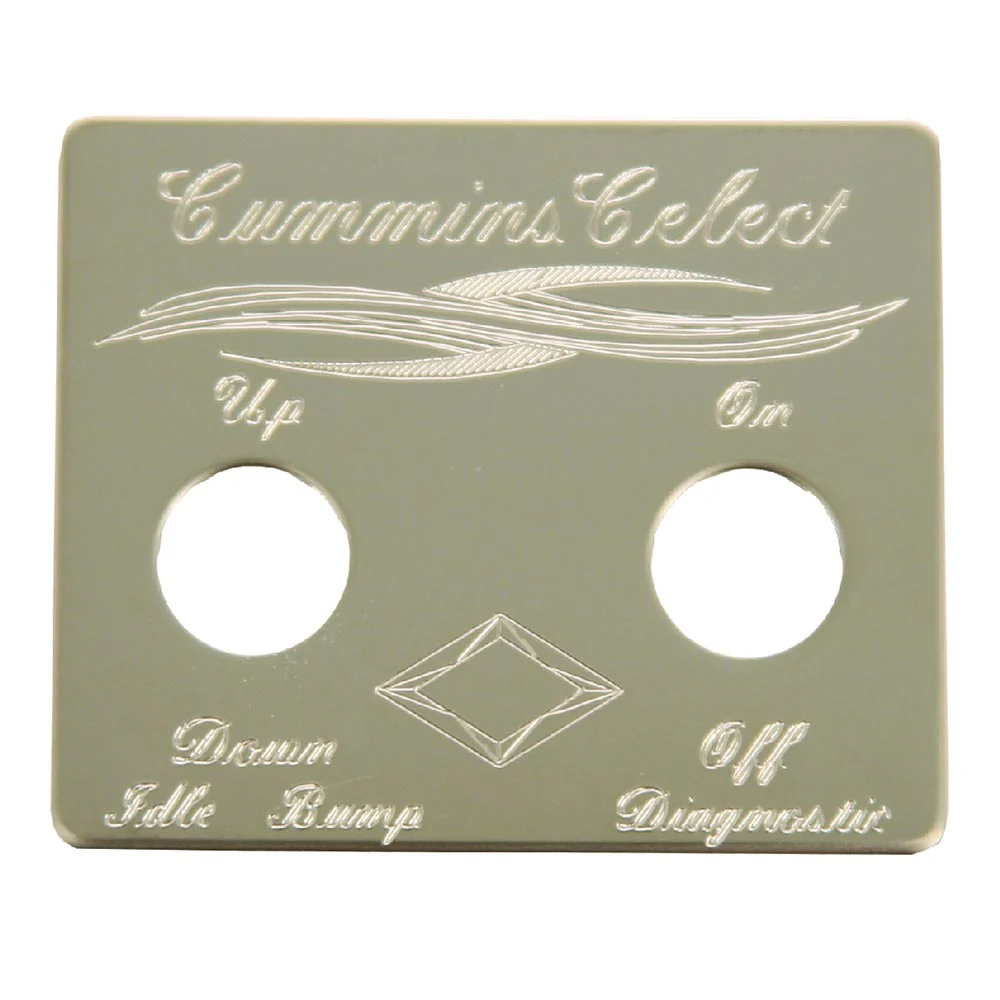 Cummins Select Switch Plate