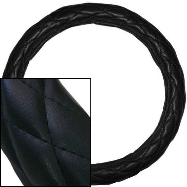 Deluxe Quilted Steering Wheel Cover 18" - Image 5