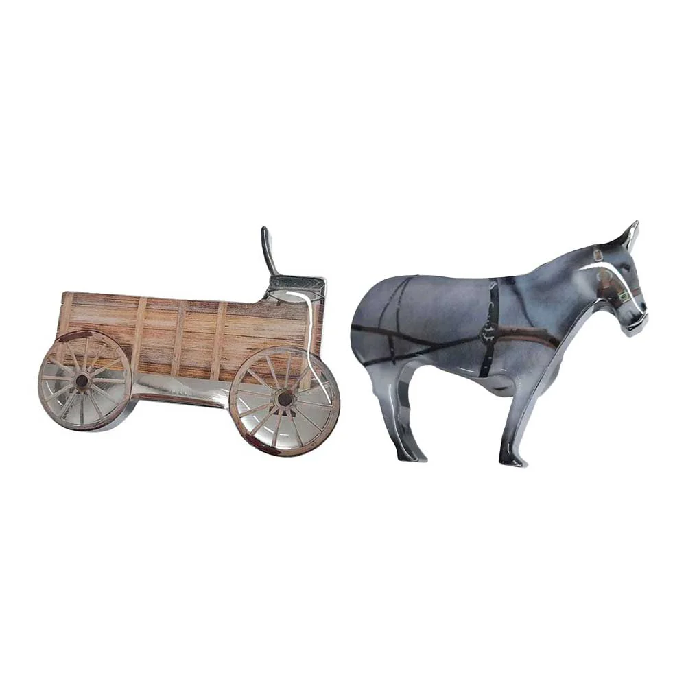 Donkey and Cart Printed Air Valve Knobs