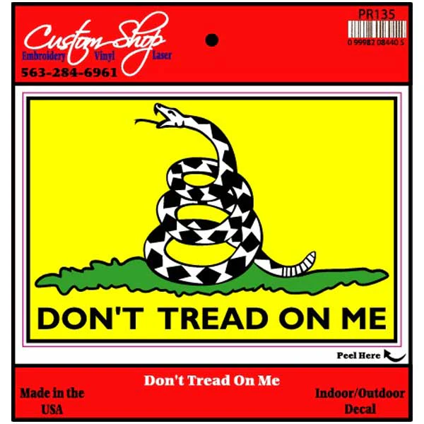 Don't Tread On Me Decal
