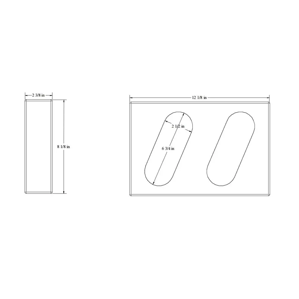 Double Angle Steel Oval Light Box - Image 2