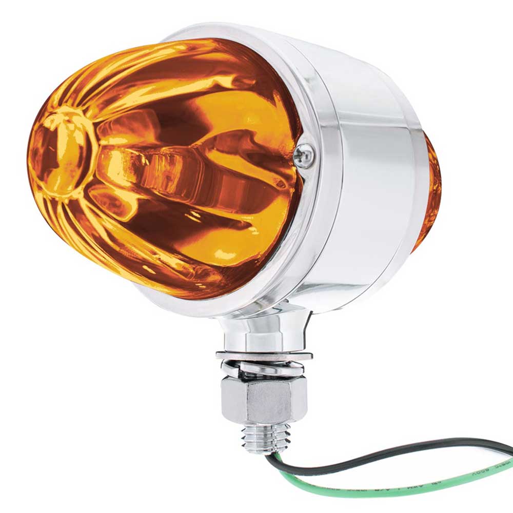 Double Face Glass Watermelon Lens Light with Chrome Housing