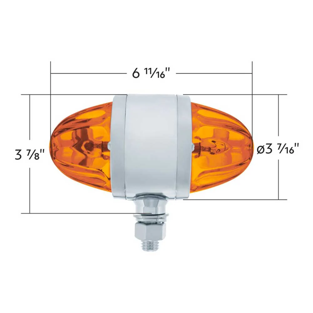 Double Face Glass Watermelon Lens Light with Chrome Housing - Image 5