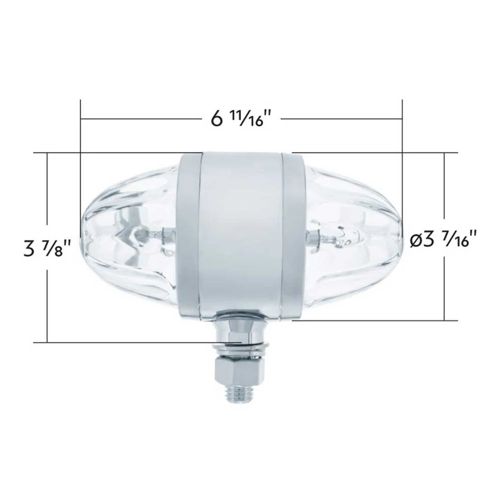 Double Face Glass Watermelon Lens Light with Chrome Housing - Image 6