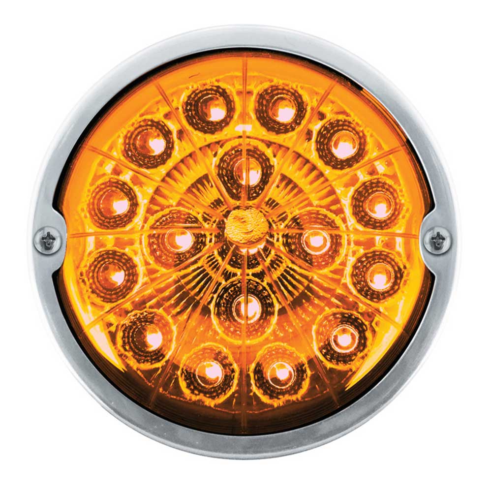 Double Fury 17 LED Dual Function Watermelon Torpedo Cab Light w/ Clear Lens - Image 17