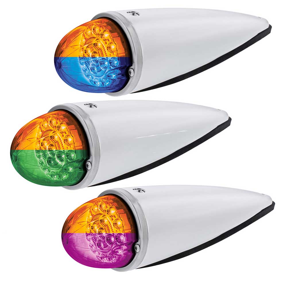 Double Fury 17 LED Dual Function Watermelon Torpedo Cab Light w/ Clear Lens - Image 2