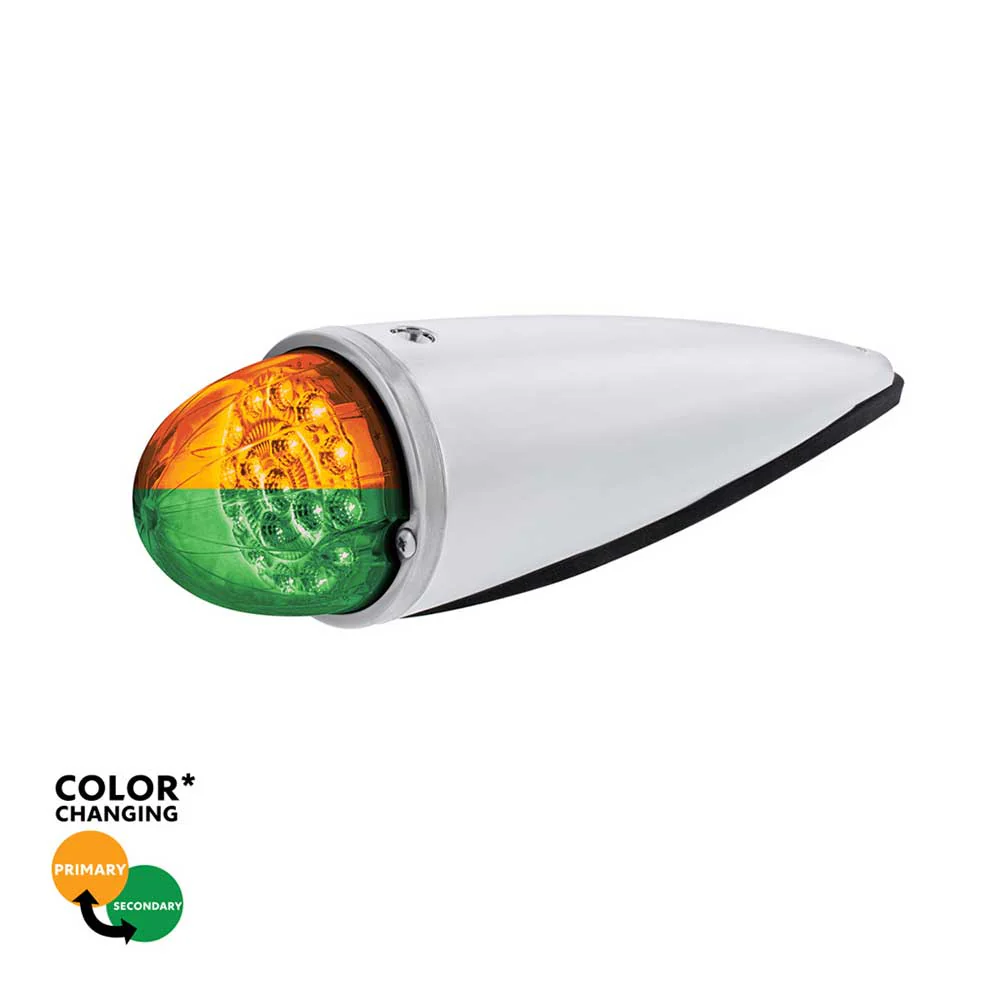 Double Fury 17 LED Dual Function Watermelon Torpedo Cab Light w/ Clear Lens - Image 41
