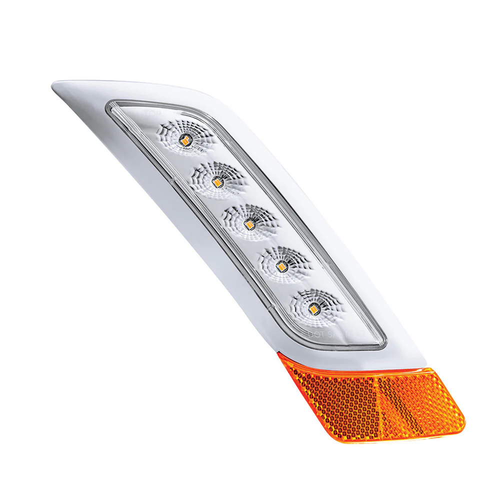 Double Fury Amber, Blue 5 LED Fender Turn Signal for PB 579, 587 "“ PS - Image 2