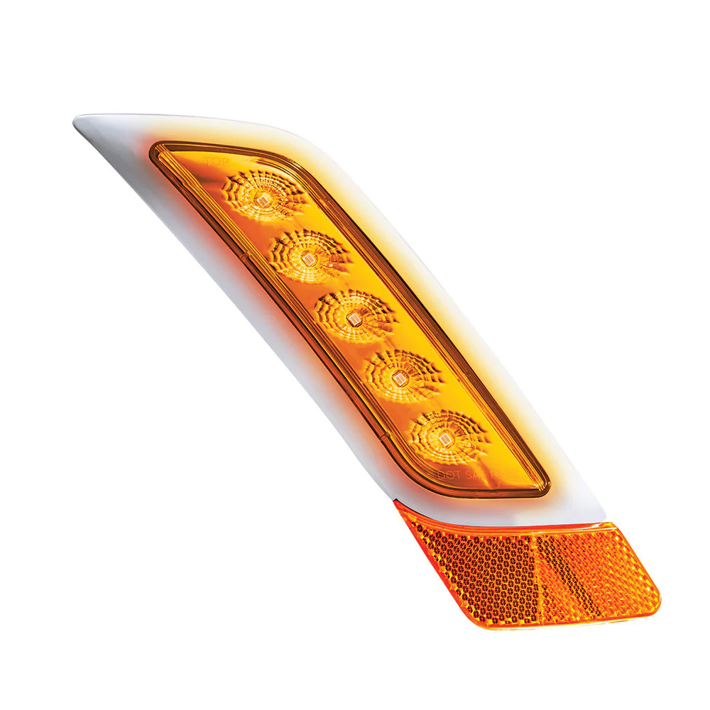 Double Fury Amber, Blue 5 LED Fender Turn Signal for PB 579, 587 "“ PS - Image 4