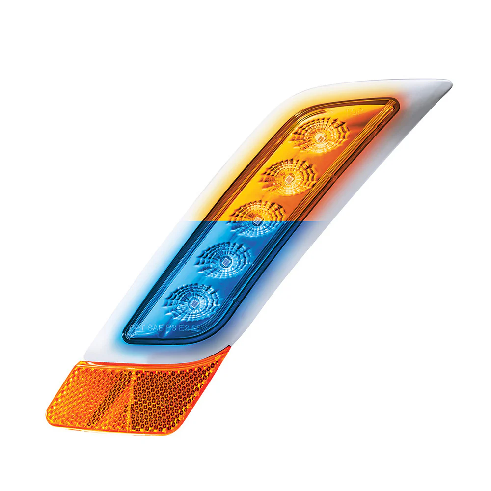 Double Fury Amber, Blue 5 LED Fender Turn Signal for PB 579, 587 - DS