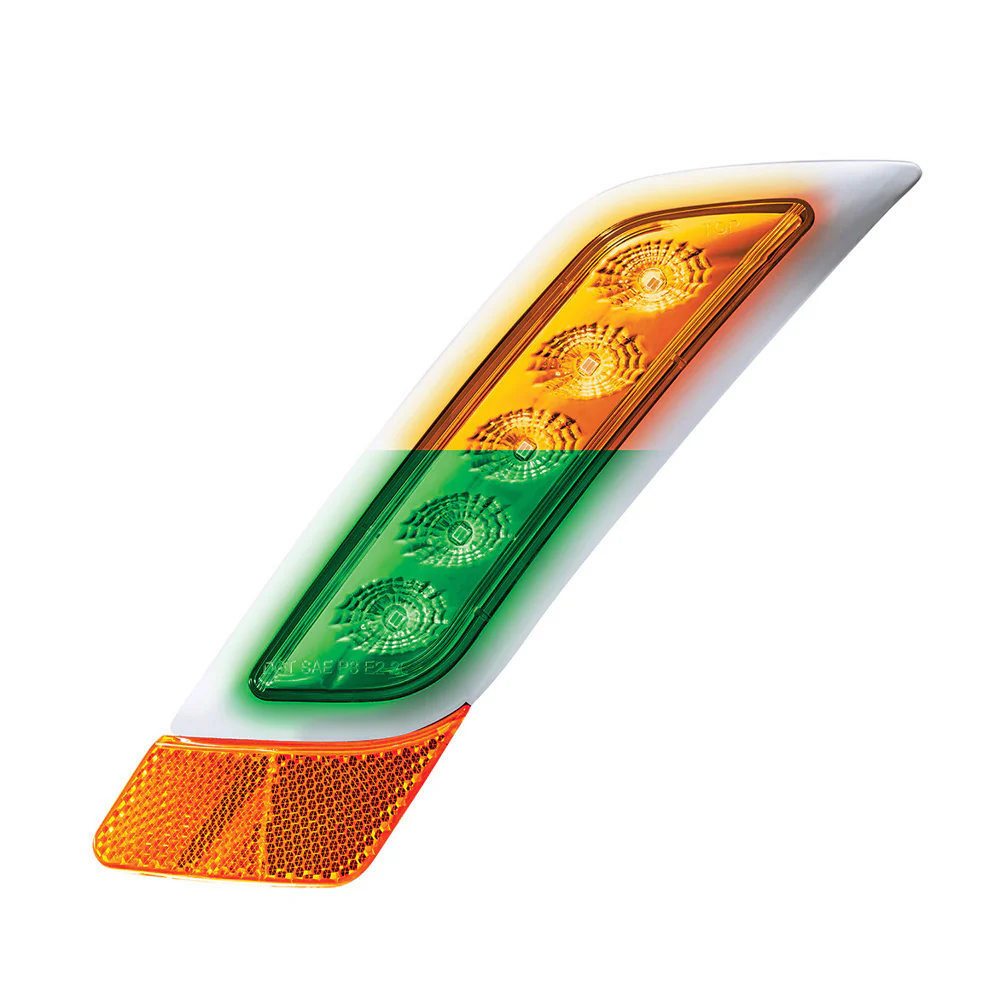 Double Fury Amber, Green 5 LED Fender Turn Signal for PB 579, 587 "“ DS