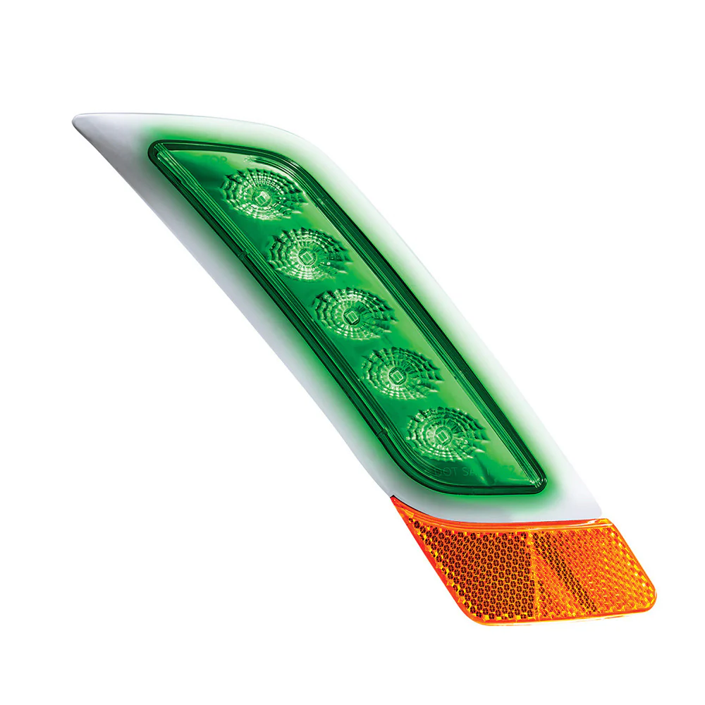 Double Fury Amber, Green 5 LED Fender Turn Signal for PB 579, 587 "“ PS - Image 3