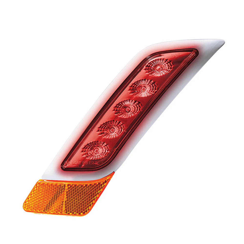 Double Fury Amber, Red 5 LED Fender Turn Signal for PB 579, 587 "“ DS - Image 6