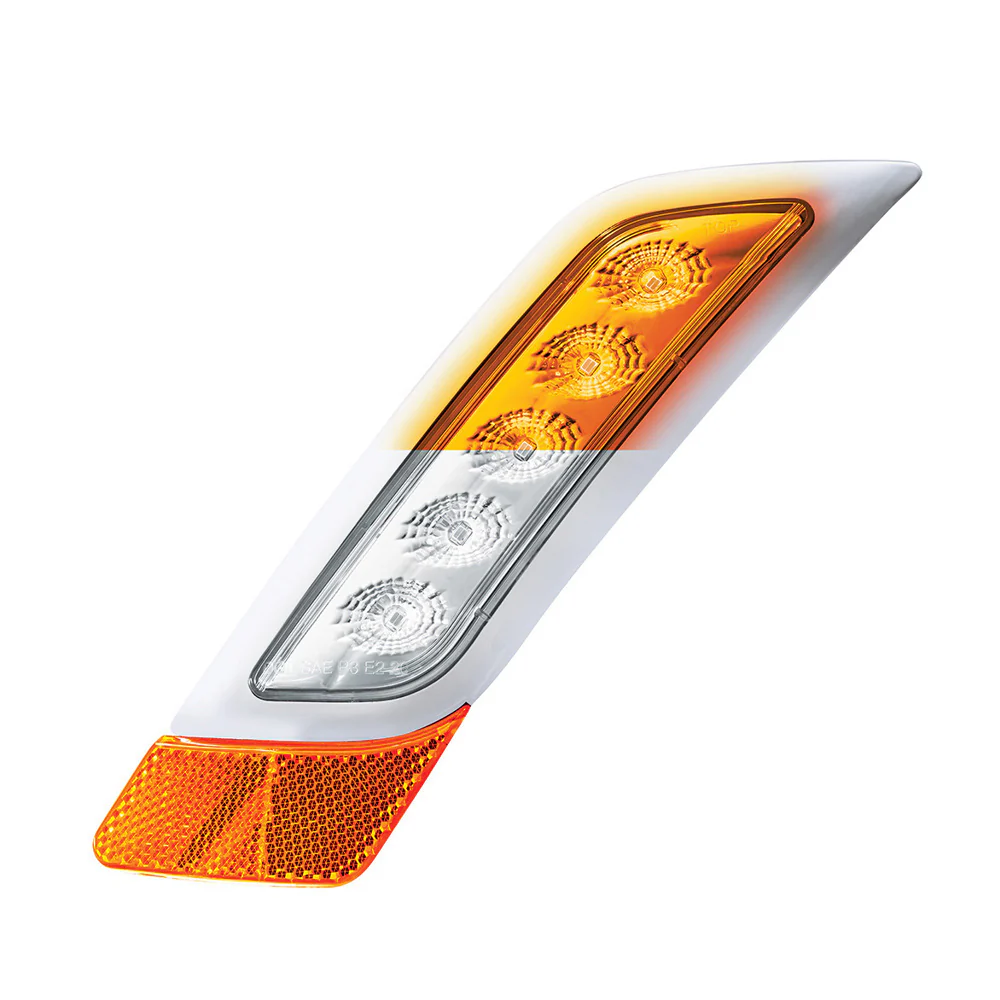 Double Fury Amber, White 5 LED Fender Turn Signal for PB 579, 587 "“ DS