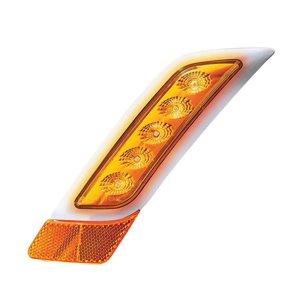 Double Fury Amber, White 5 LED Fender Turn Signal for PB 579, 587 "“ DS - Image 2