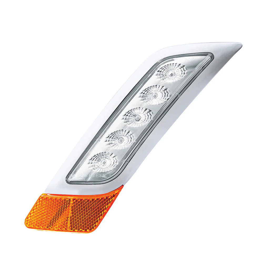 Double Fury Amber, White 5 LED Fender Turn Signal for PB 579, 587 "“ DS - Image 3