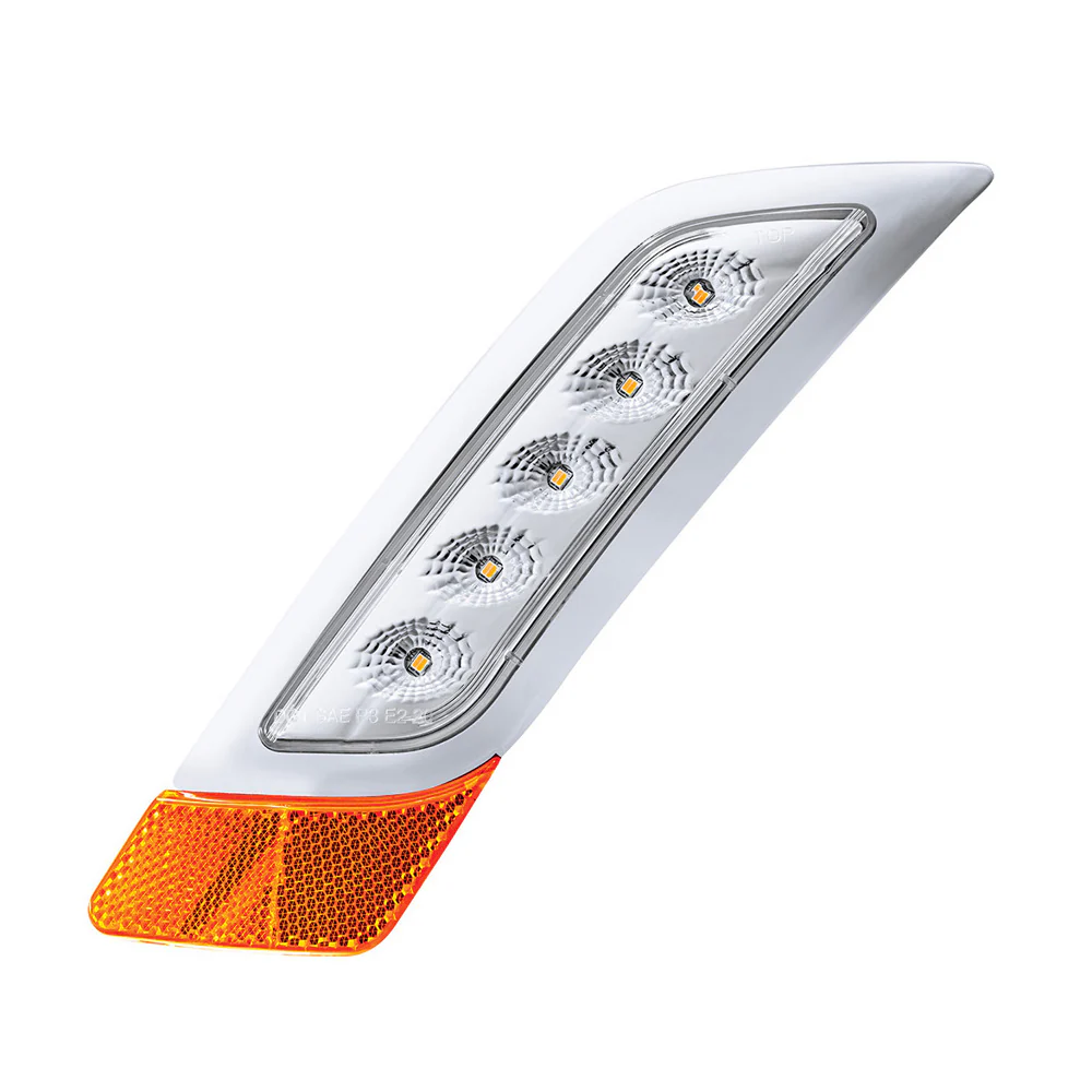 Double Fury Amber, White 5 LED Fender Turn Signal for PB 579, 587 "“ DS - Image 4