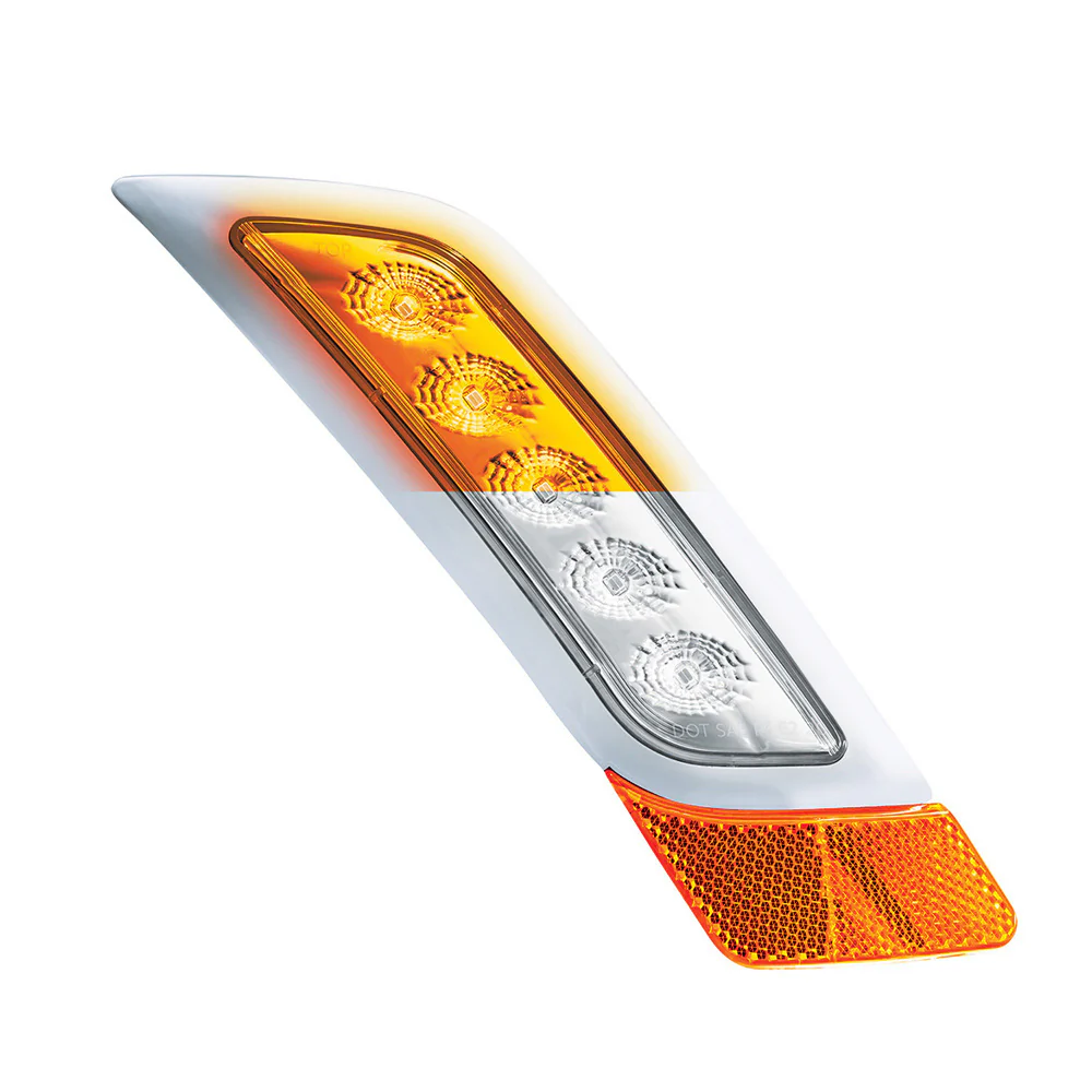 Double Fury Amber, White 5 LED Fender Turn Signal for PB 579, 587 "“ PS