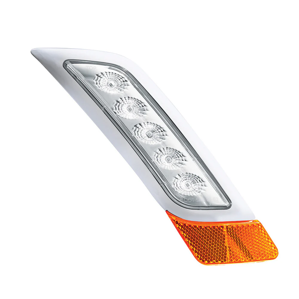 Double Fury Amber, White 5 LED Fender Turn Signal for PB 579, 587 "“ PS - Image 3