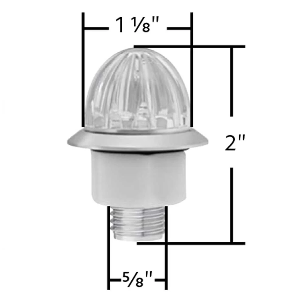 Double Fury Mini Watermelon Red, White 2 LED Light with Clear Lens - Image 4