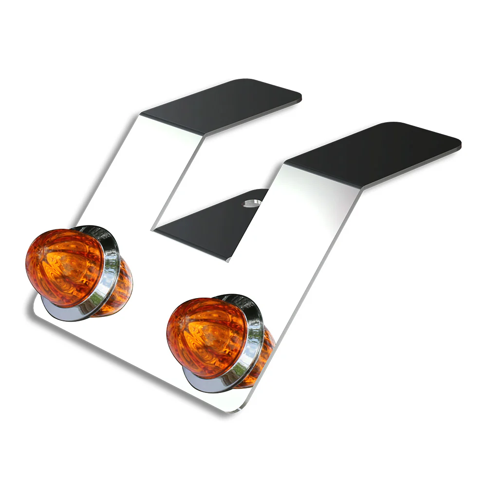 Double Mini Amber Watermelon Hero LED Light Underframe Nova Bracket - Image 3