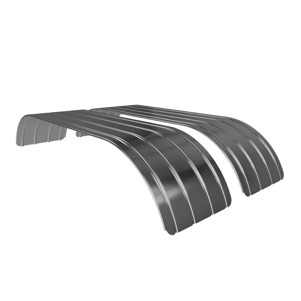 DRC-22 103" Stainless Steel Ribbed Full Fenders