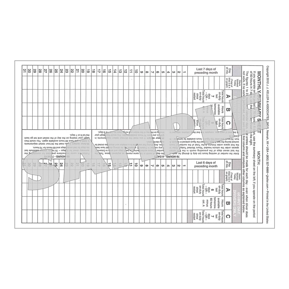 Driver's Daily Log Book (Carbon Copy) - Image 3