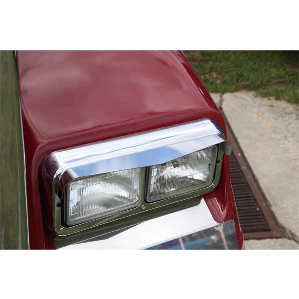 Dual Rectangular Single Point Headlight Visors