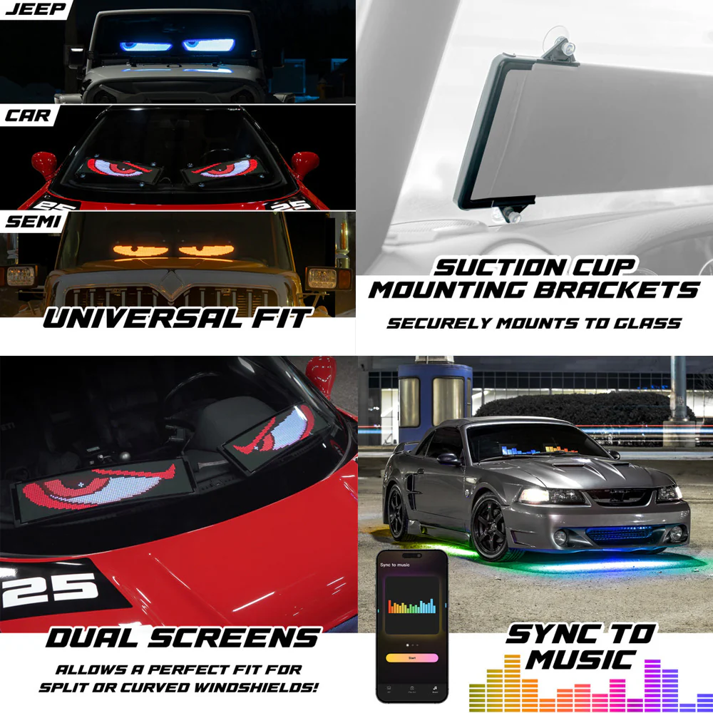 XKPixel Dual Screen LED Window Light Display Kit - Image 2